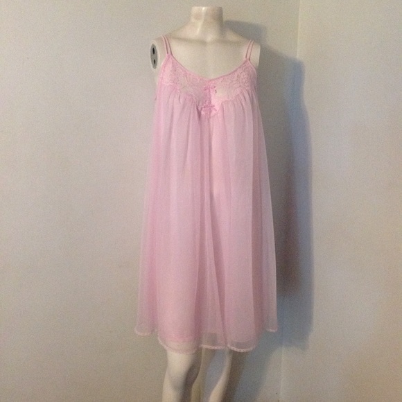 Vintage Other - Vintage Vanity Fair Chiffon Nightgown S